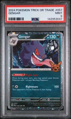 2024 Pokemon Trick or Trade Gengar 057/091 PSA 9 - Image 1
