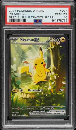 2026 POKEMON ASC EN-ASCENDED HEROES SPECIAL ILLUSTRATION RARE PIKACHU EX PSA 10 - Image 1