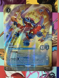 Stitch - Experiment 626 (Enchanted) 220/204 Reign of Jafar DISNEY LORCANA 🪄 - Image 5
