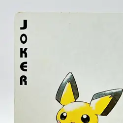 Pokemon Pichu #172 Joker Playing Cards Gold Poker Nintendo Japanese Very Rare - Image 2