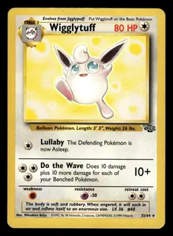 Wigglytuff 32/64 Rare Jungle Set Pokemon Card - Image 1