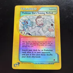 Pokemon Card Professor Elm's Training Method Expedition 148/165 Reverse Holo LP - Image 2
