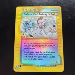 Pokemon Card Professor Elm's Training Method Expedition 148/165 Reverse Holo LP - Image 3