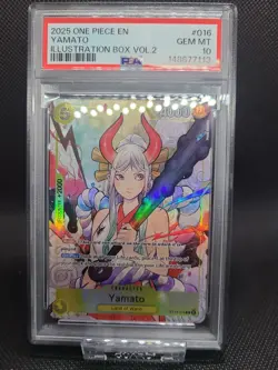 Yamato Illustration Box Vol 2 ST13-016 One Piece Promotion Cards Foil PSA 10 En - Image 1