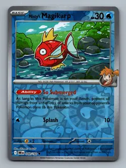 Misty's Magikarp #048/182 Reverse Holo Destined Rivals Pokemon Card - NM - Image 2