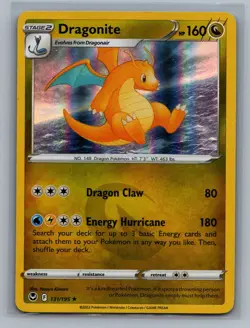 Dragonite #131/195 Holo Silver Tempest Pokemon Card - NM - Image 2