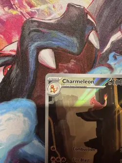 Pokemon TCG Charmeleon 169/165 SV: Scarlet & Violet 151 Illustration Rare IR NM - Image 5