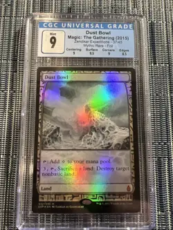 Dust Bowl - FOIL - Zendikar Expeditions - CGC 9 - MINT - MTG - Image 1