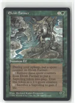 Elvish Farmer Rare Fallen Empires Magic: The Gathering Near Mint - Image 1