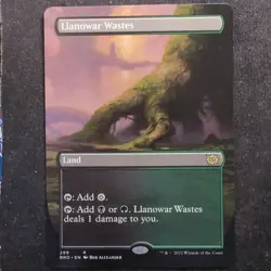 Llanowar Wastes - Borderless - The Brothers' War (MTG) - Image 1