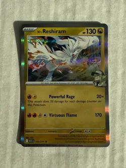 2026 Pokemon TCG ME: Ascended Heroes N's Reshiram Rare 154/217 Dragon LP - Image 1
