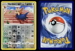 HERDIER 134/203 UNCOMMON EVOLVING SKIES POKEMON REVERSE HOLO NM - Image 3