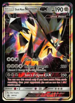 2018 Sun Moon Promos Dusk Mane Necrozma GX Black Star Promo #SM102 - Image 1