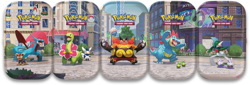 Pokemon TCG: Lumiose City Mini Tin Complete SET OF 5 - SEALED - Full Artwork Set - Image 1