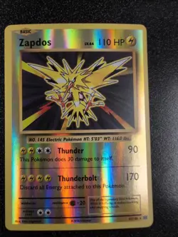 Pokemon TCG Zapdos Evolutions 42/108 Reverse Holo Holo Rare - Image 1