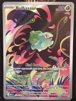Pokemon TCG Bulbasaur 133/132 Me01: Mega Evolution Illustration Rare - Image 1