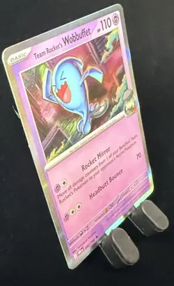 Holo Team Rocket's Wobbuffet 082/182 Rare Destined Rivals Pokemon - Image 2