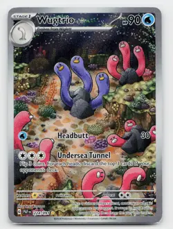 Wugtrio Illustration Rare SV: Paldean Fates 224/091 Pokemon TCG - Image 1