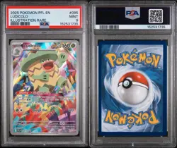 2025 Pokemon Phantasmal Flames Ludicolo Illustration Rare #095 PSA 9 - Image 3