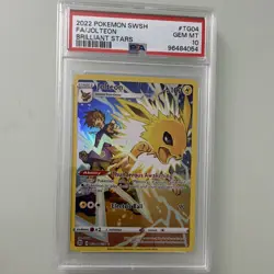 PSA 10 Gem Mint Pokemon Jolteon TG04/TG30 Brilliant Stars - Image 1
