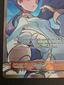 Wibke 108/108 Secret Rare Holo Full Art Deutsch Rivalen Pokemon TCG 2015 - Image 5