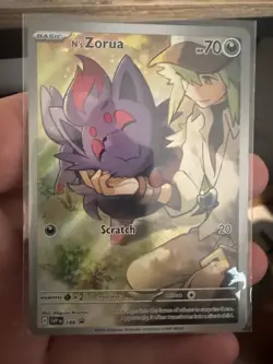 Pokemon TCG N's Zorua 189 Scarlet & Violet Promo Holo - Image 1