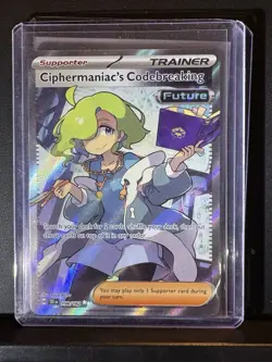 Pokemon TCG Ciphermaniac's Codebreaking Ultra Rare Full Art Card 198/162 Mint - Image 2