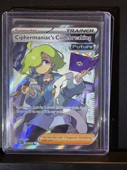 Pokemon TCG Ciphermaniac's Codebreaking Ultra Rare Full Art Card 198/162 Mint - Image 3