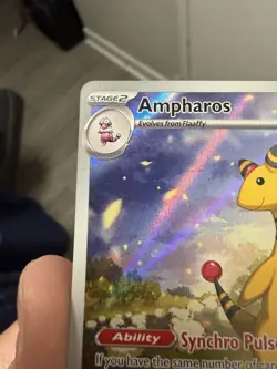 Pokemon TCG Ampharos 090/086 Illustration Rare IR CRI Chaos Rising English NM - Image 2