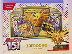 Pokemon Trading Card Game: Scarlet & Violet 151 Collection - Zapdos ex (Sealed) - Image 1