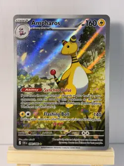 Pokemon TCG Ampharos 090/086 Illustration Rare Chaos Rising English NM/M - Image 1