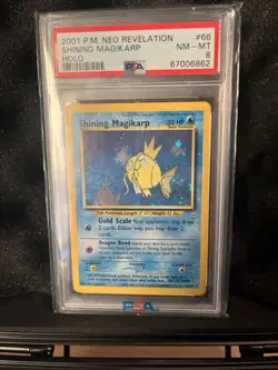 Pokemon TCG Shining Magikarp Neo Revelation Holo Card 66/64 - Image 1