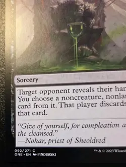 Duress 092/271 Common Phyrexia: All Will Be One Magic: The Gathering - Image 4