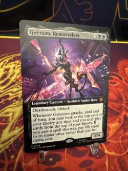 Gwenom Remorseless Non-Foil Borderless Spider-Man Magic the Gathering - Image 2