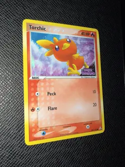 2006 Torchic #83/110 Reverse Holo Stamped EX Holon Phantoms NM - Image 3