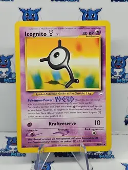 GERMAN Unown Icognito Y Neo Revelation 40/64 Pokemon LP - Image 1