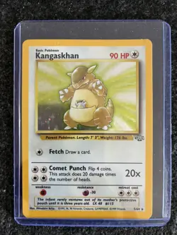 Pokemon TCG Kangaskhan Jungle 5/64 Holo Unlimited Holo Rare - Image 1