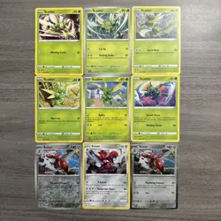 Scyther Scizor Pokemon Card Collection Lot Of 9 With Holo And Reverse Holo - Image 1