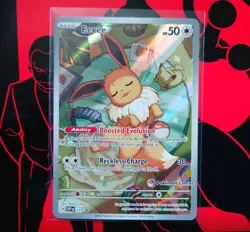 Pokemon TCG Eevee SVP 173 Prismatic Evolutions Pokemon Center Stamped - Image 1