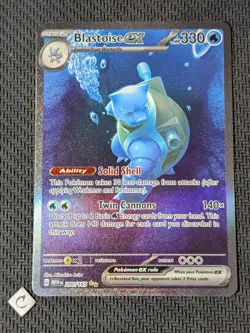Blastoise ex 200/165 - Scarlet Violet 151 SIR English Pokemon TCG NM - Image 1