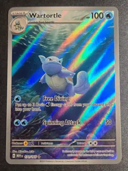 Wartortle 171/165 NM 151 Illustration Rare Pokemon - Image 1