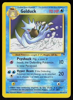 Pokemon Golduck 43/110 Legendary Collection Uncommon Near Mint - Image 1