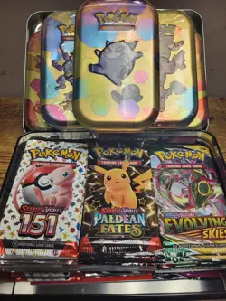 Pokemon TCG Mixed Lot of 57 Sealed Booster Packs /2 Free Full Art Cards - Image 1