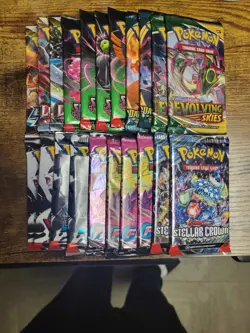 Pokemon TCG Mixed Lot of 57 Sealed Booster Packs /2 Free Full Art Cards - Image 4