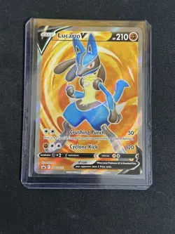 Lucario V SWSH213 Holo Promo Sword & Shield Promo Pokemon Holo Near Mint - Image 1