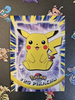 Pikachu #25/ Raichu #26 2000 Blue Topps Pokemon Series - Image 3