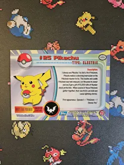 Pikachu #25/ Raichu #26 2000 Blue Topps Pokemon Series - Image 4