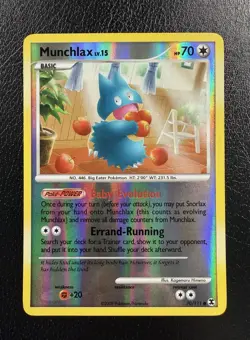 Munchlax 70/111 Rising Rivals Reverse Holo Pokemon TCG LP - Image 1