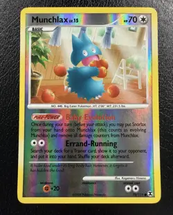 Munchlax 70/111 Rising Rivals Reverse Holo Pokemon TCG LP - Image 3