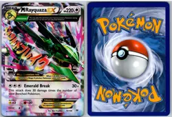 M Rayquaza EX 76/108 Holo EX Rare Roaring Skies Pokemon - Image 3